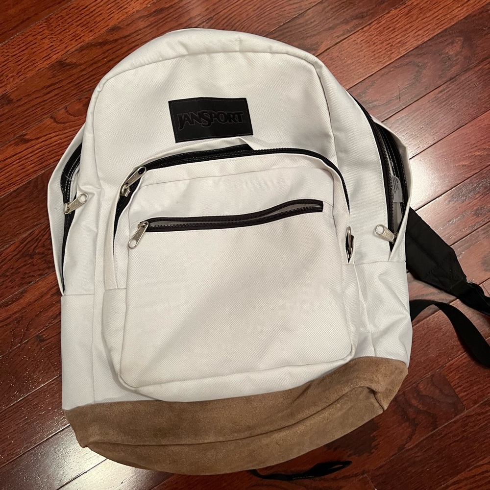 White jansport backpack